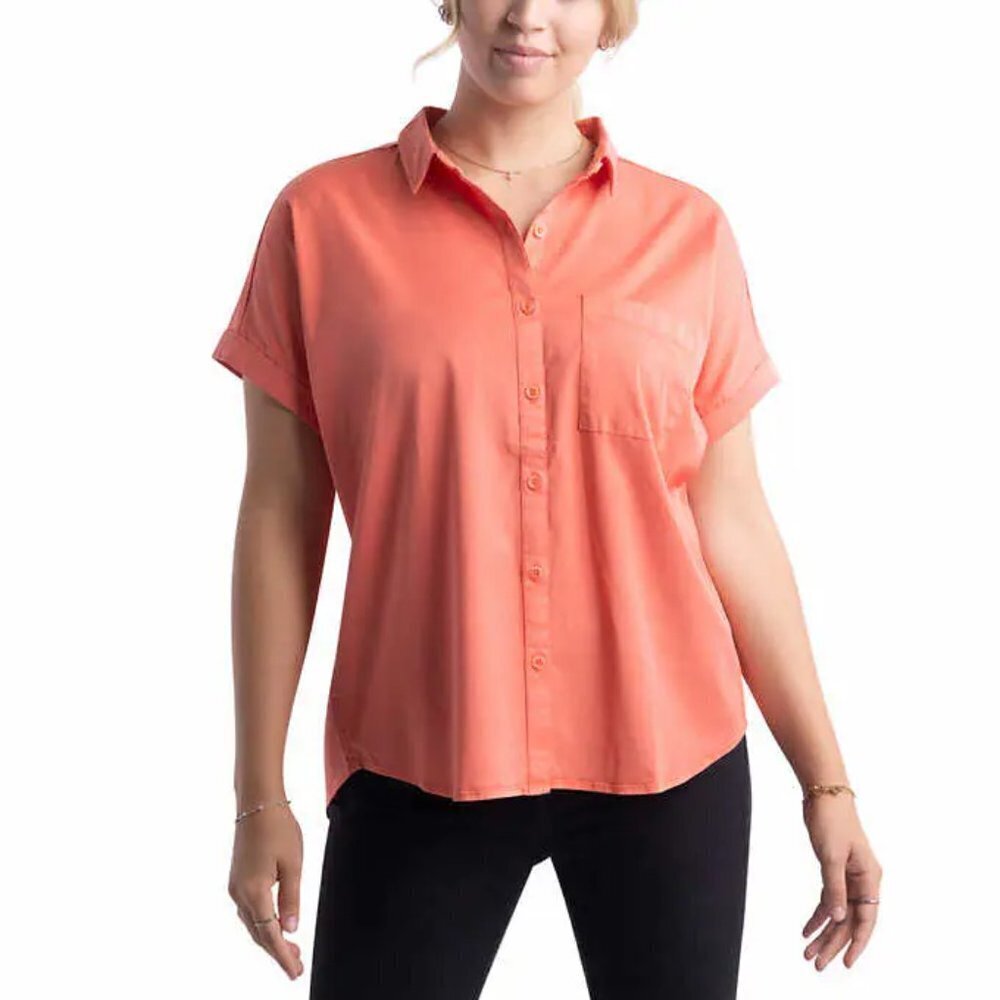 NEW Como Vintage Cap Sleeve Blouse | Salmon/Pink